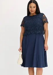 Robe midi à dentelle, bonprix