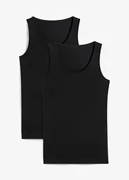 Lot de 2 débardeurs extensibles, bonprix