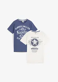 T-Shirt aus reiner Bio-Baumwolle (2er Pack), bonprix