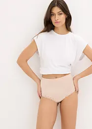 Culotte sculptante taille haute, maintien moyen, matière brillante, bonprix