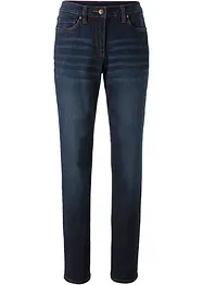 Jean droit taille mi-haute en toile de coton, bonprix