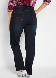 Jean droit taille mi-haute en toile de coton, bonprix