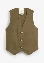 Weste aus reinem Leinen, bonprix