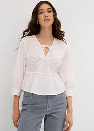 Blouse froncée avec des coutures élastiques, bonprix