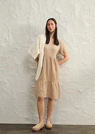 Oversized-Kleid aus Baumwoll-Musselin, bonprix
