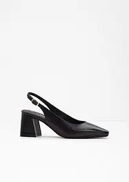 Sling Pumps aus Leder, bonprix