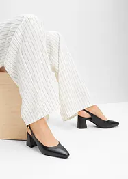 Sling Pumps aus Leder, bonprix