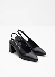 Sling Pumps aus Leder, bonprix