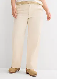 Jean droit taille haute, peu extensible, bonprix