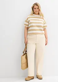 Jean droit taille haute, peu extensible, bonprix