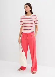 Paperbag-Hose aus luftigem Leinen-Mix, bonprix