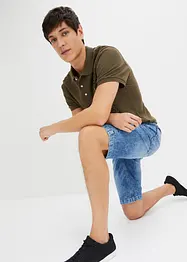 Bermuda taille élastiquée en léger denim, slim, bonprix