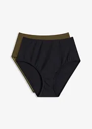 Lot de 2 bas de bikini taille haute, bonprix