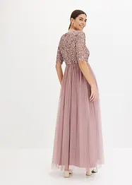 Maxikleid mit Paillettenstickerei, bonprix
