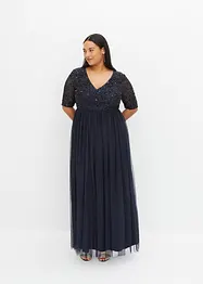 Robe longue avec broderie en sequins, bonprix