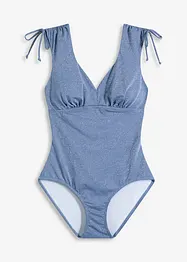Maillot 1 pièce sculptant brillant, maintien léger, bonprix