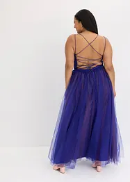 Maxikleid aus zartem Tüll mit Spitze, bonprix