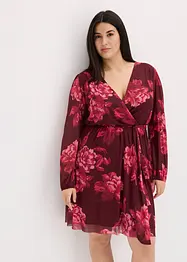 Robe courte en mesh imprimée, bonprix