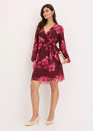 Robe courte en mesh imprimée, bonprix