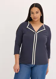 T-shirt à bande contrastée, bonprix