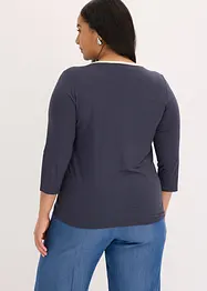 T-shirt à bande contrastée, bonprix