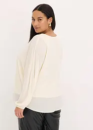 Tunique en crêpe avec strass, bonprix