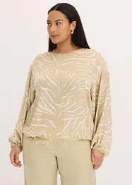 Blouse en satin imprimé, bonprix