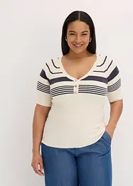 Pull en fine maille avec boutons décoratifs, bonprix