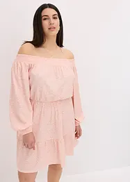 Robe imprimée col Bardot, bonprix