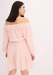 Robe imprimée col Bardot, bonprix