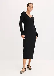 Robe midi côtelée, bonprix