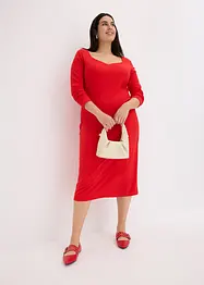 Robe midi côtelée, bonprix