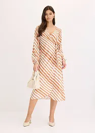 Robe midi en viscose fluide imprimée, bonprix