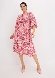 Robe midi imprimée en viscose mélangée, bonprix