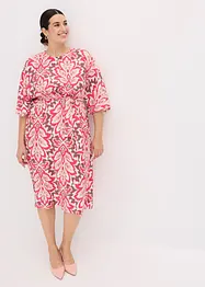 Robe midi imprimée en viscose mélangée, bonprix