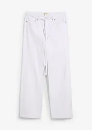 Jean large, taille mi-haute, ceinture, bonprix