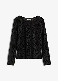 Langarmshirt mit leichter Transparenz, bonprix
