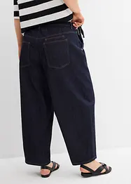 Jean balloon taille mi-haute ultra doux, cropped, bonprix