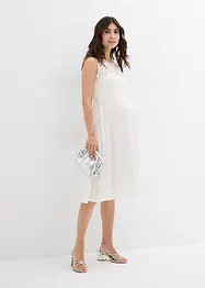 Robe de grossesse en jersey avec empiècement dentelle, bonprix
