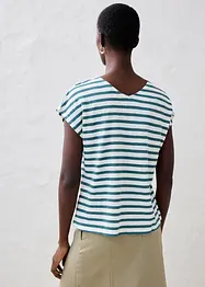 Shirt aus Leinen mit Fledermausärmeln, bonprix