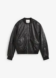 Lederblouson aus Lammnappa, bonprix