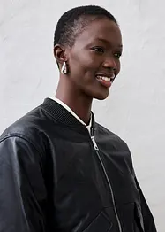 Lederblouson aus Lammnappa, bonprix