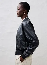 Lederblouson aus Lammnappa, bonprix