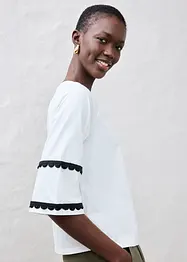 T-shirt avec soie, bonprix