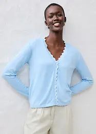 Gilet en fine maille contenant de la soie, bonprix