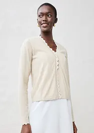 Gilet en fine maille contenant de la soie, bonprix