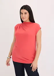 T-shirt col bénitier contenant de la viscose, bonprix