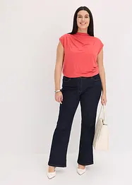 T-shirt col bénitier contenant de la viscose, bonprix