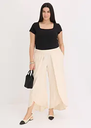 Pantalon raccourci et fendu en bas, bonprix