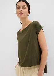 Oversize-Shirt aus fließender Viskose, bonprix